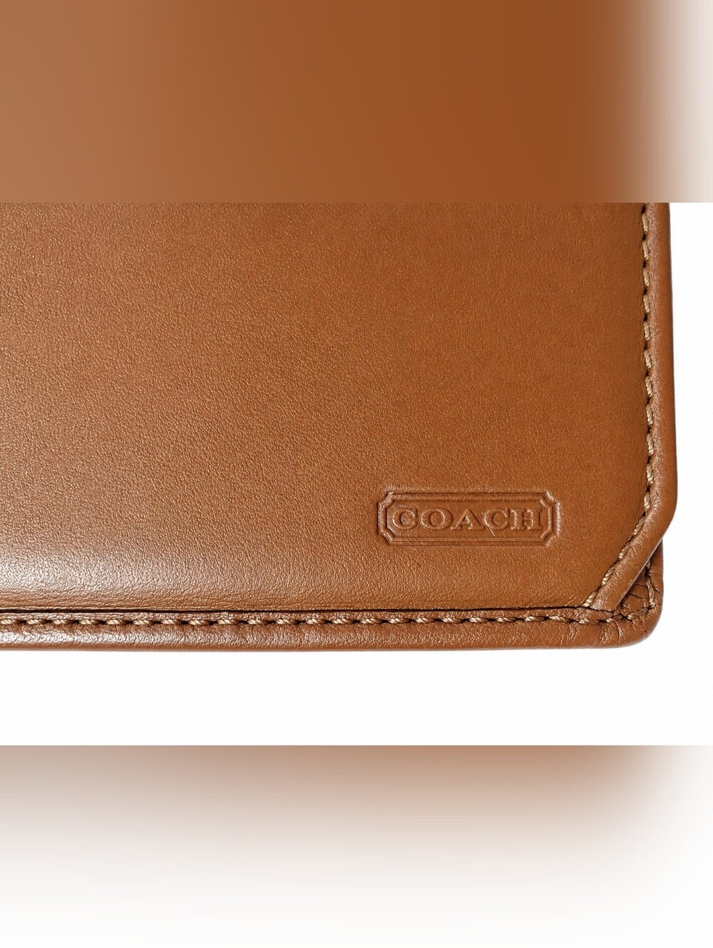 Coach Signature Turnlock Long Wallet Khaki Brown Canvas Leather Y2K EUC - Picture 3 of 13